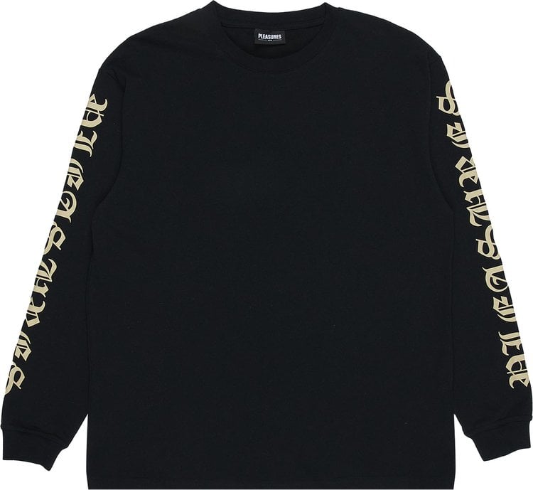 Pleasures Old E Heavyweight Long-Sleeve 'Black', black