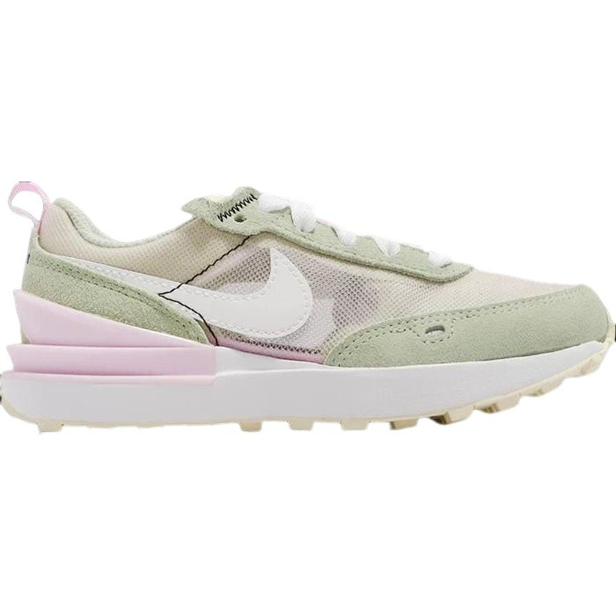 Nike Waffle One PS sneakers, cream/green/multicolor