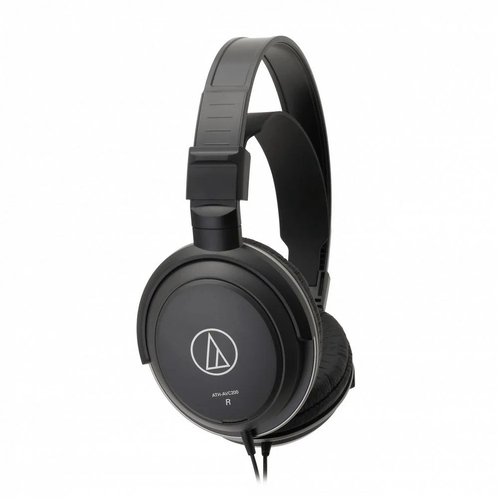 سماعات مراقبة Audio-Technica ATH-AVC200، باللون الأسود