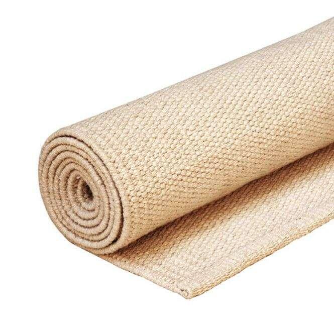 Yoga mat, natural, cotton BODHI, beige