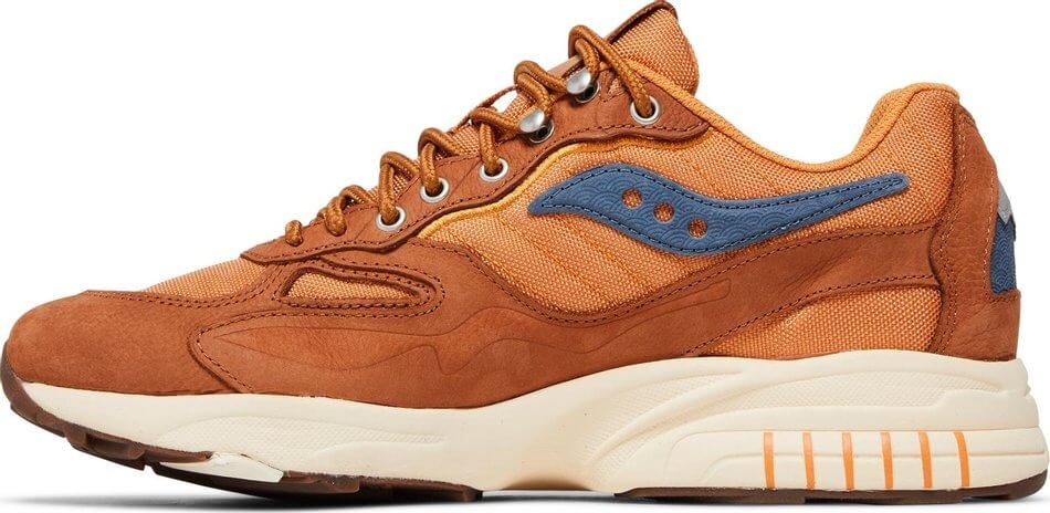 Saucony 3D Grid Hurricane Endless Knot sneakers, brown