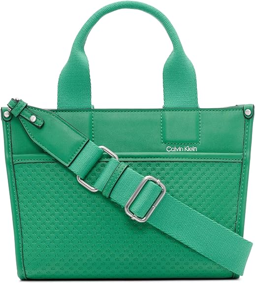 حقيبة Calvin Klein Elements Top Zip Satchel باللون الأخضر