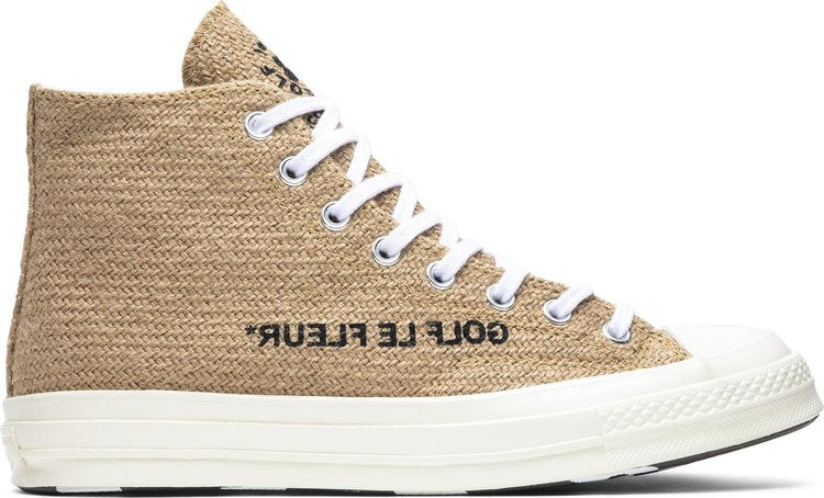 حذاء رياضي كونفيرس جولف Le Fleur x Chuck 70 من القماش المنسوج عالي الجودة، لون بني