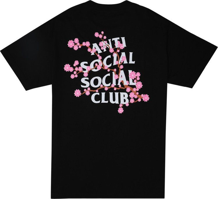 Anti Social Social Club Cherry Blossom T-Shirt 'Black', black