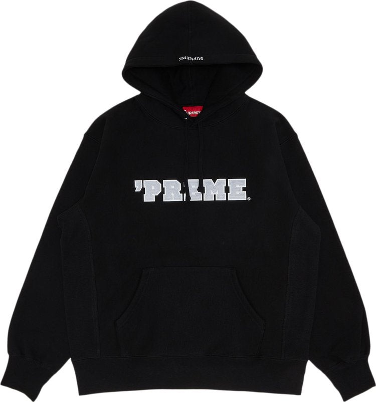 Supreme 'Preme Hooded Sweatshirt 'Black', black