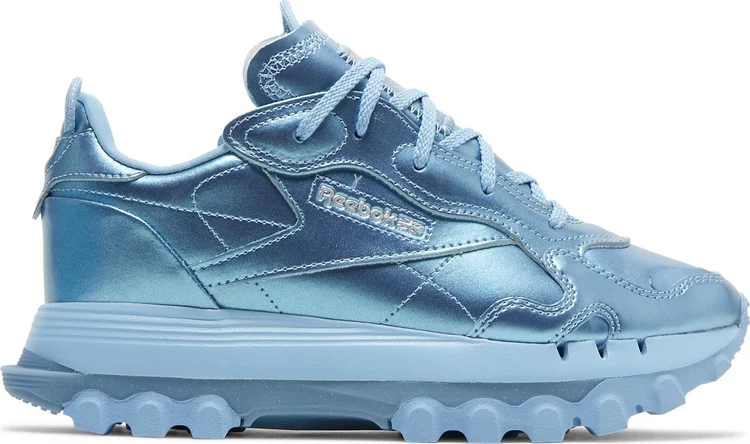 cardi b x wmns classic leather 'fluid blue' Reebok sneakers, blue