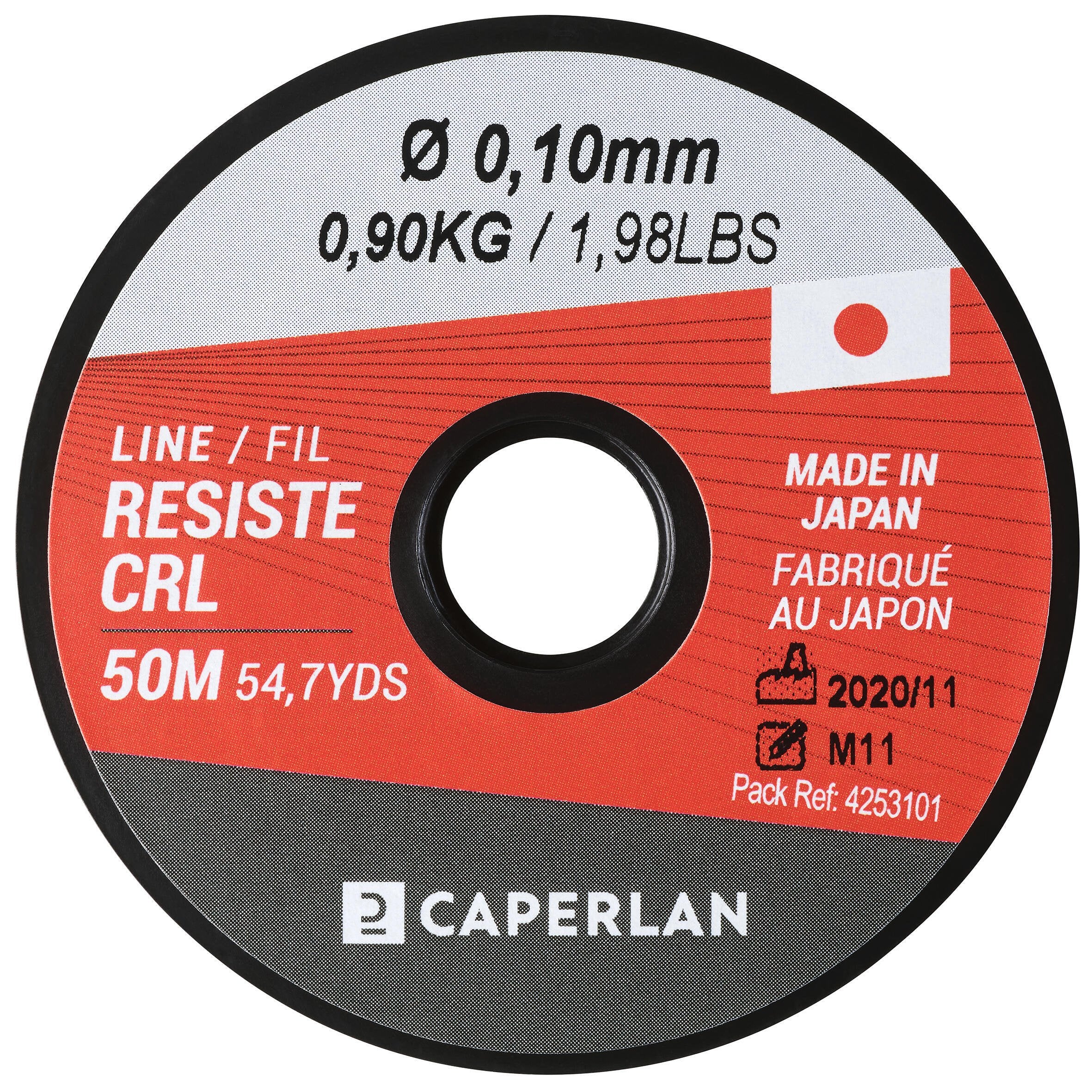 Main line Monofilament Line Resist 50 m 0.1 mm CAPERLAN