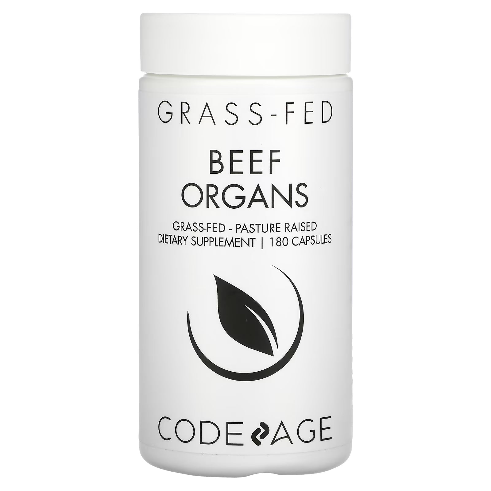 Codeage Pasture Raised Beef Organs, 180 Capsules