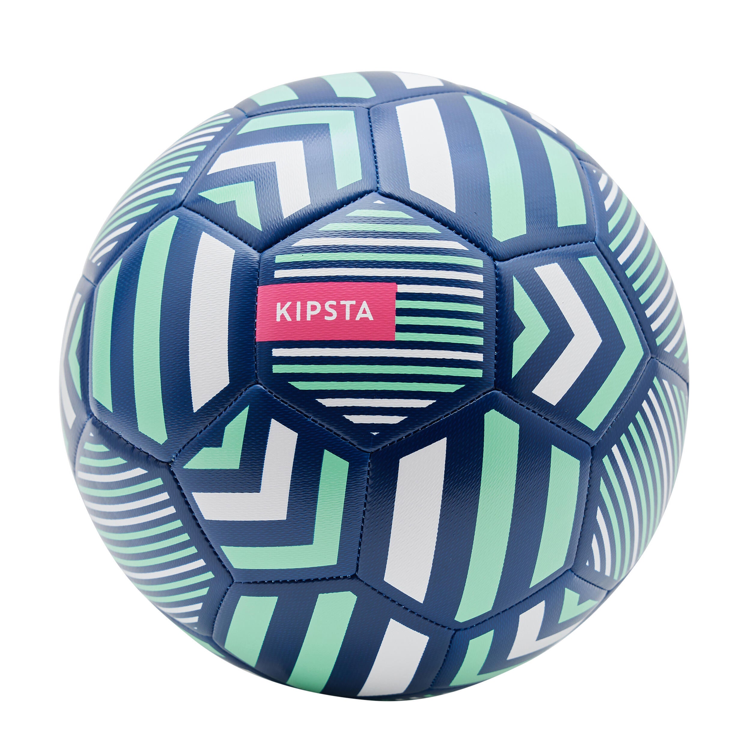 Training soccer ball size 5 - black/green KIPSTA