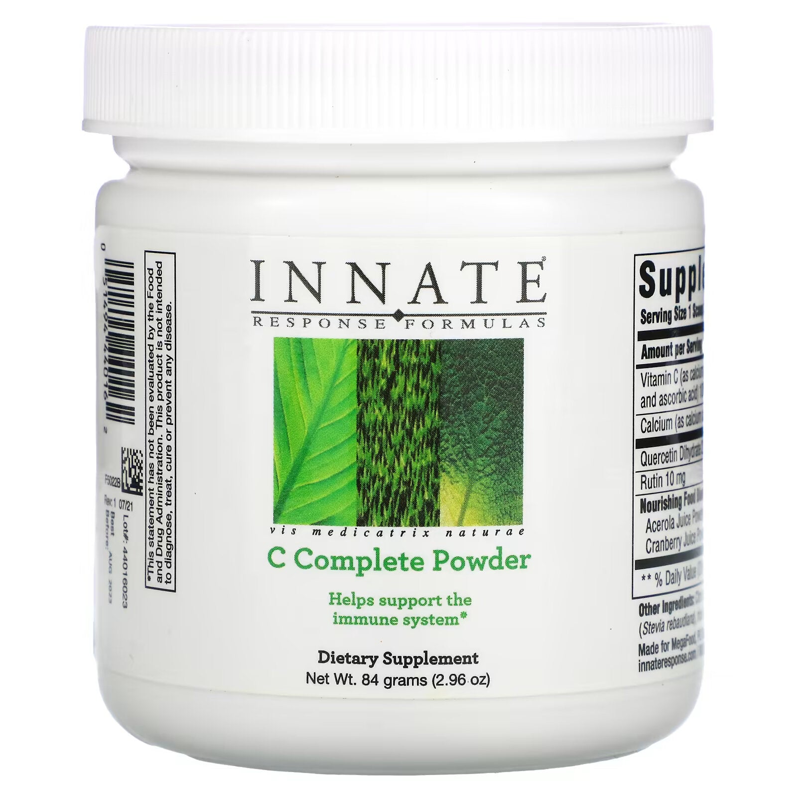 Innate Response Formulas, C Complete, Immune Support Blend with Vitamin C Powder 84 g (2.96 oz)