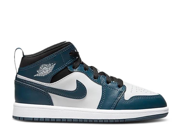 حذاء رياضي AIR JORDAN 1 MID PS 'ARMORY NAVY'، لون أزرق بحري