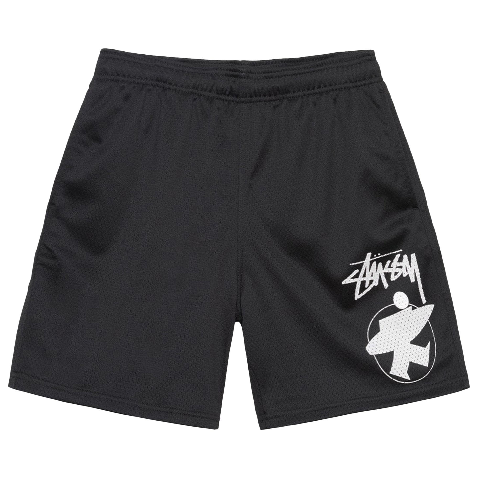 Stussy Surfman Mesh Shorts, Black