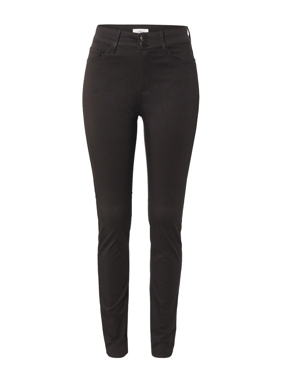 Sliver skinny jeans, black