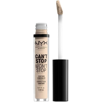 خافي العيوب Nyx Can't Stop Won't Stop Full Coverage Contour Concealer بلون فاتح، 3.5 مل، من Nyx Professional Makeup