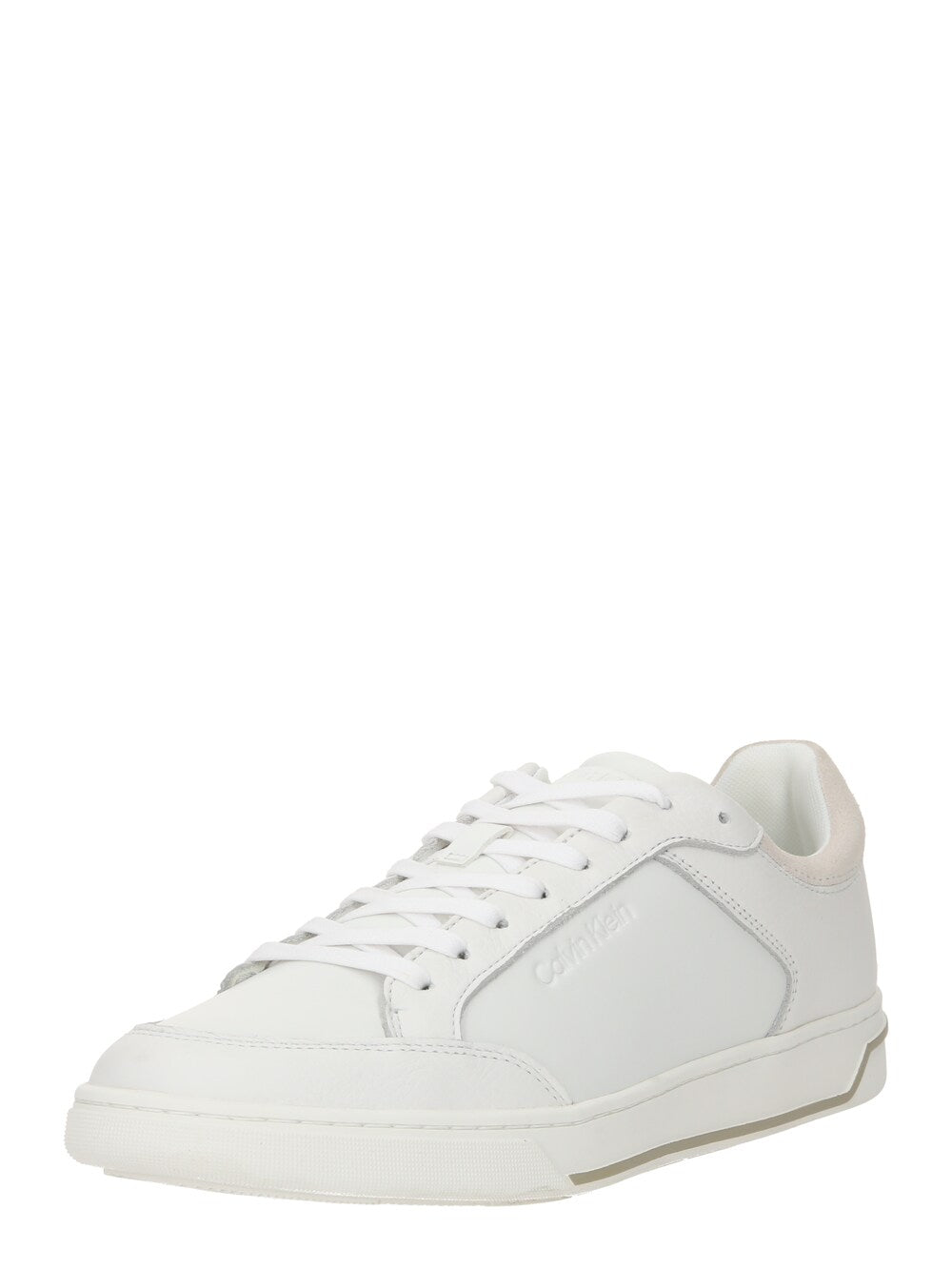 Calvin Klein sneakers, white/white wool