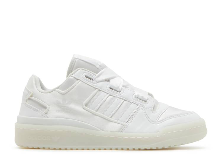 Adidas FORUM SATIN LOW J 'TRIPLE WHITE' sneakers, white