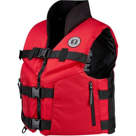 Accel 100 Mustang Survival Fishing Vest, Red/Black