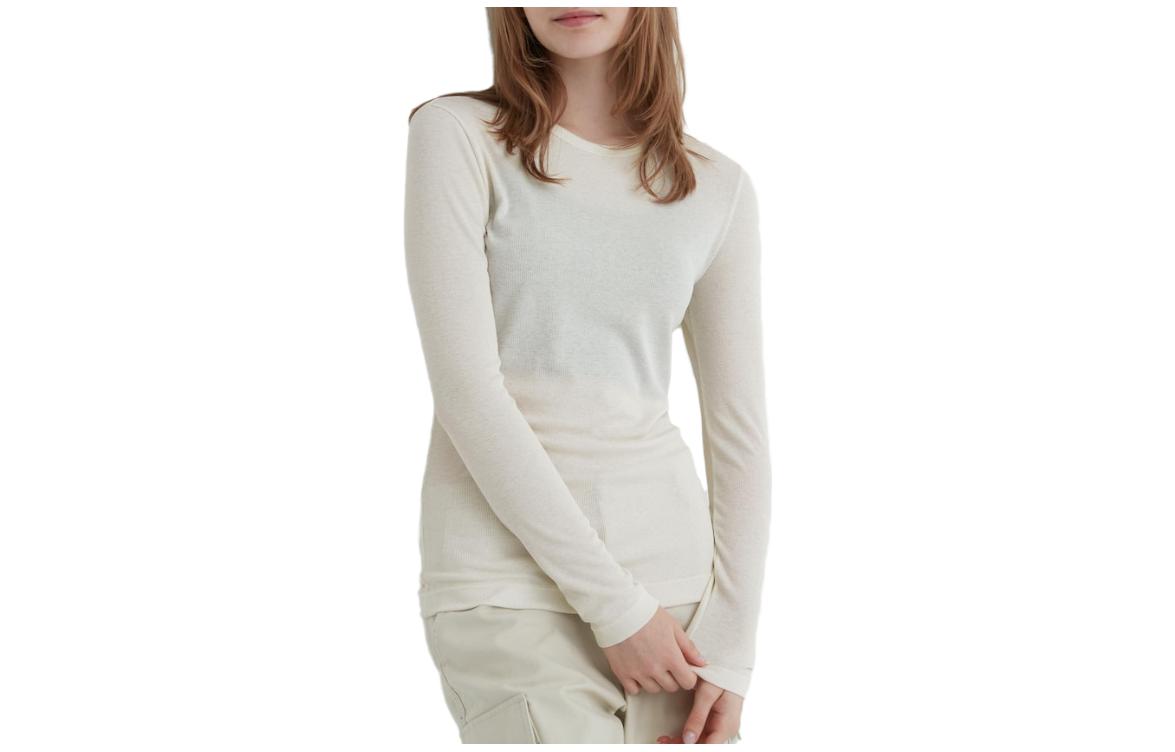 Women's Milky White T-shirt Uniqlo