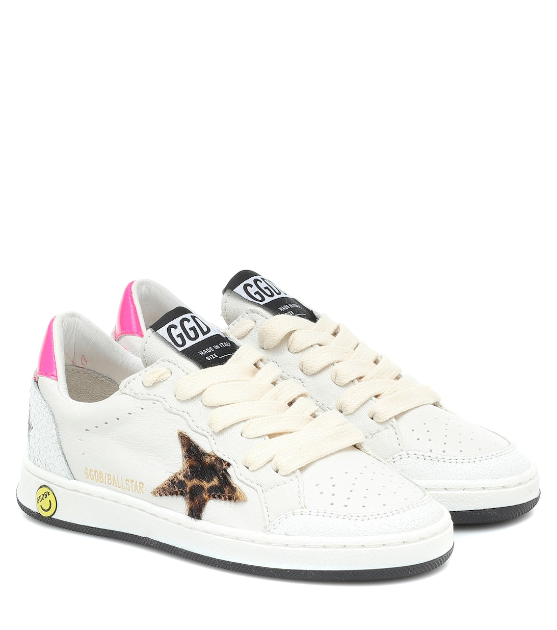 حذاء رياضي Ball Star Golden Goose باللون الأبيض