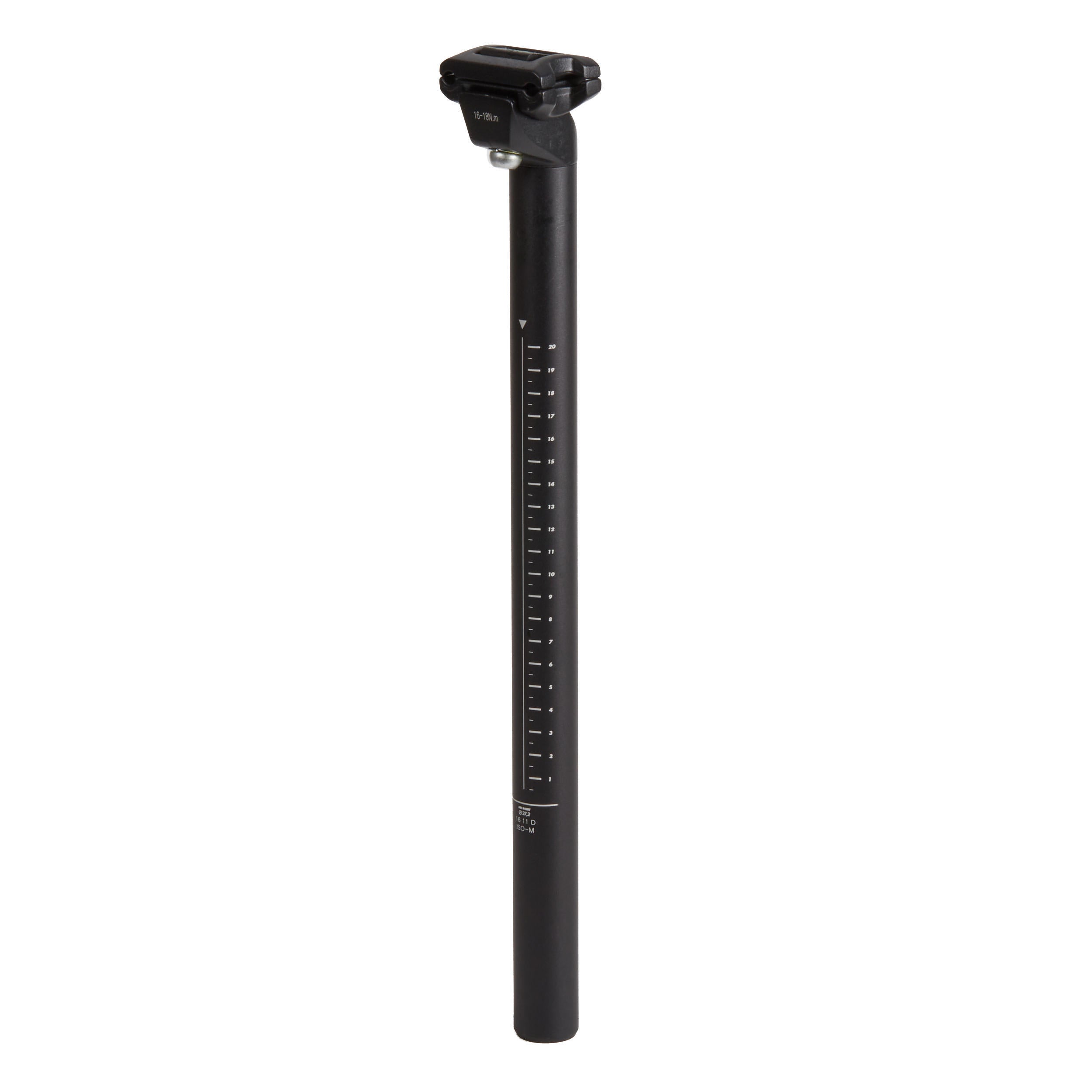 Seatpost 27.2mm 350/400/450mm Aluminum Slide Black ROCKRIDER