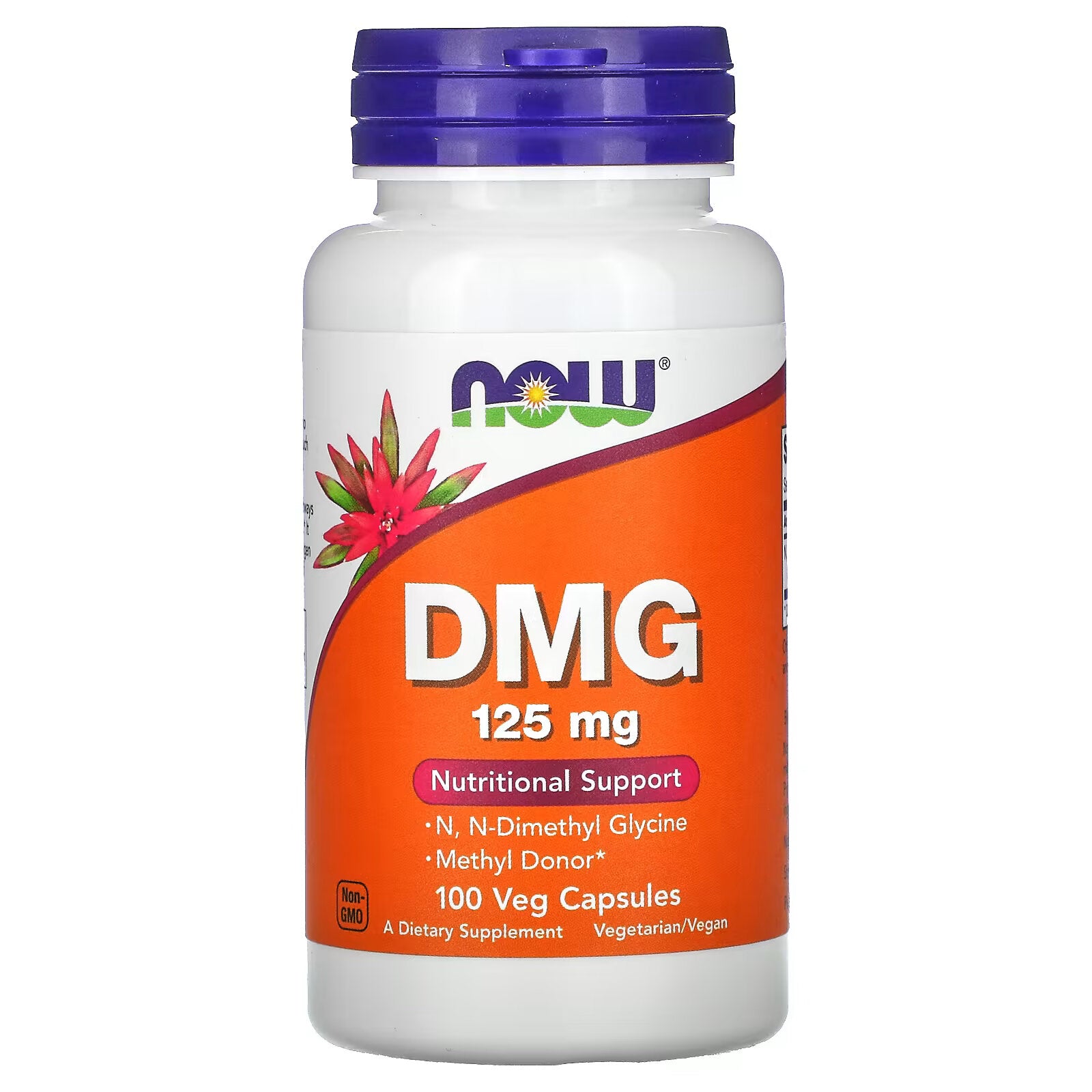 DMG NOW Foods 125 مجم، 100 كبسولة نباتية