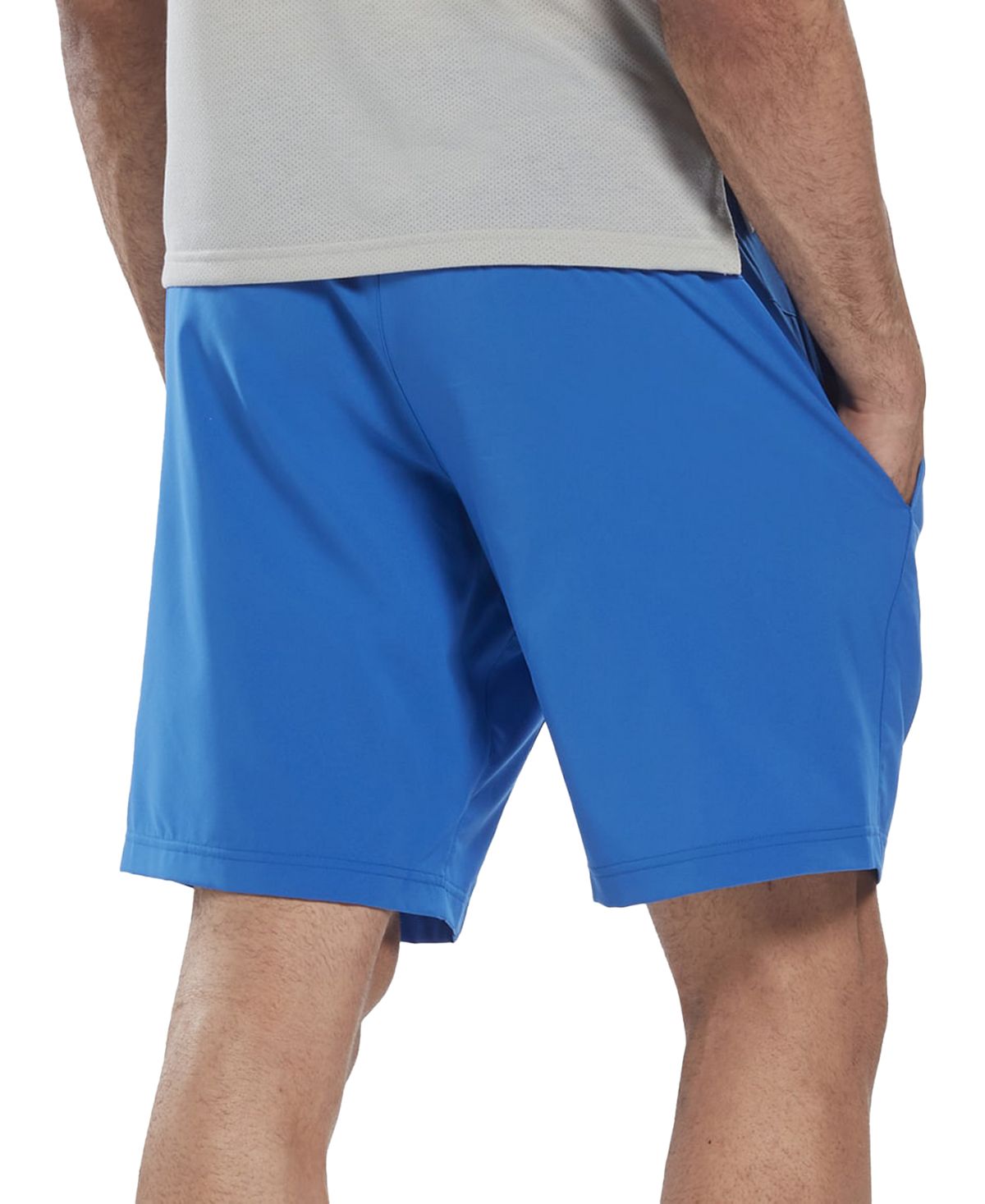 Reebok Men's Regular-Fit Moisture-Wicking 9 Drawstring Shorts, Blue