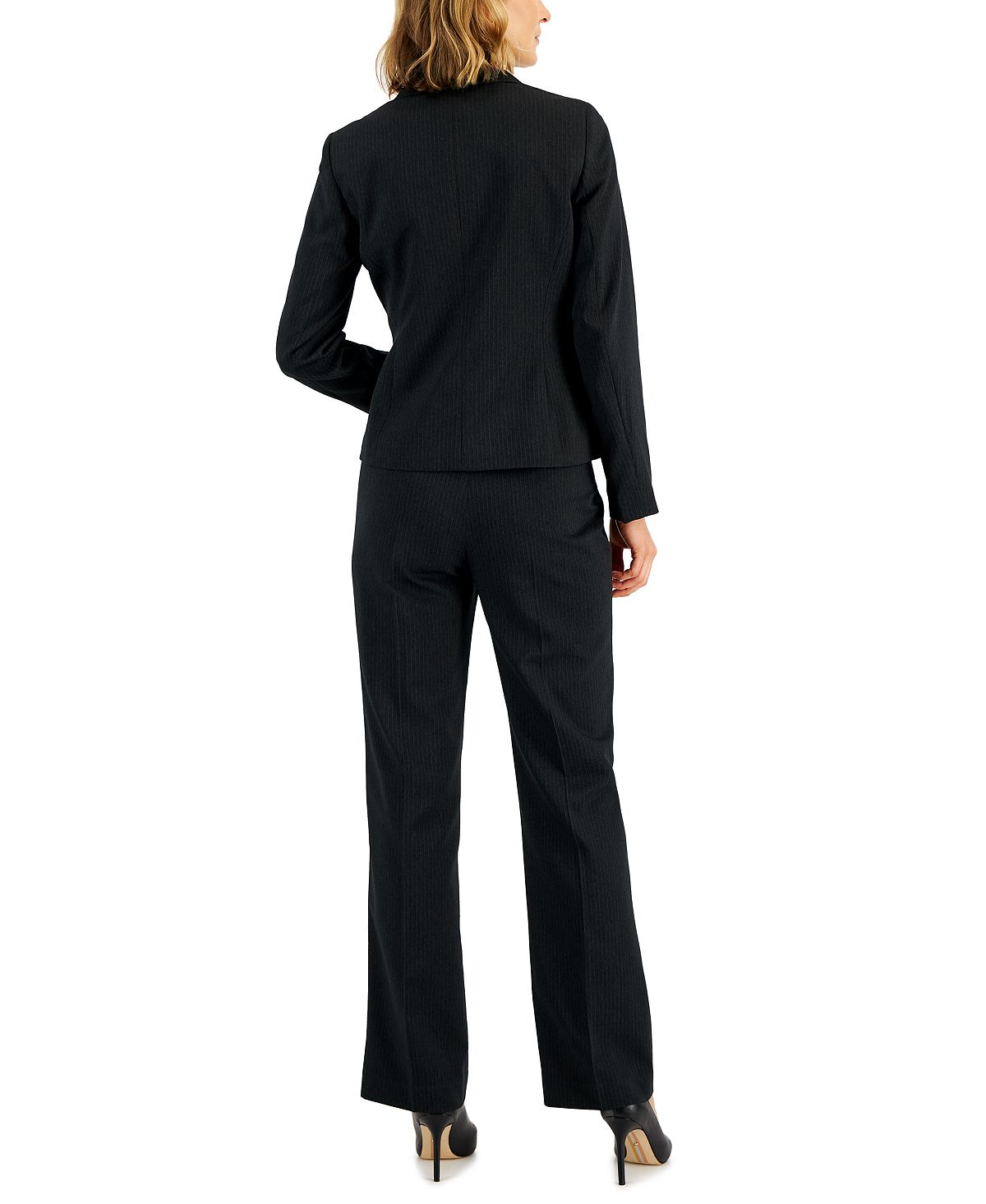 Women's Pinstripe Two Button Pantsuit standard and miniature Le Suit, multi