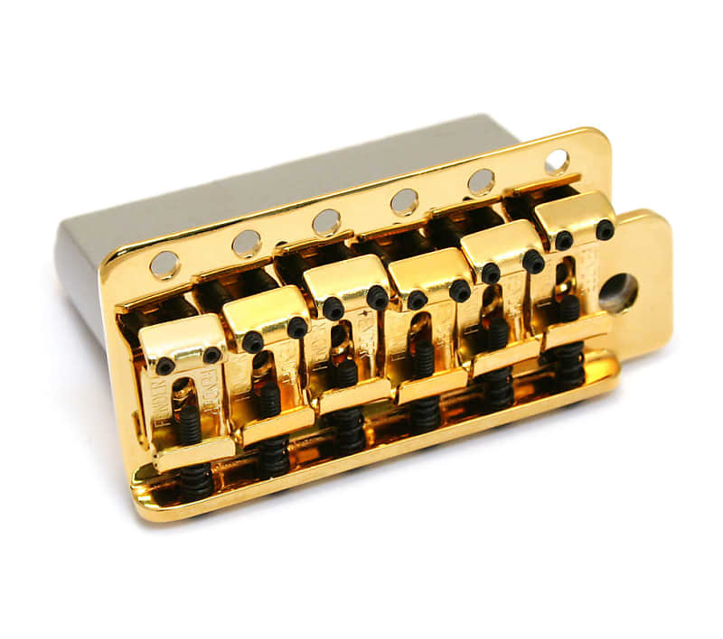 005-3275-000 Fender Mexican Classic Gold Tremolo Block لـ Stratocaster/Strat 005-3275-000 Fender Mexican Classic Gold Tremolo Block لـ Stratocaster/Strat