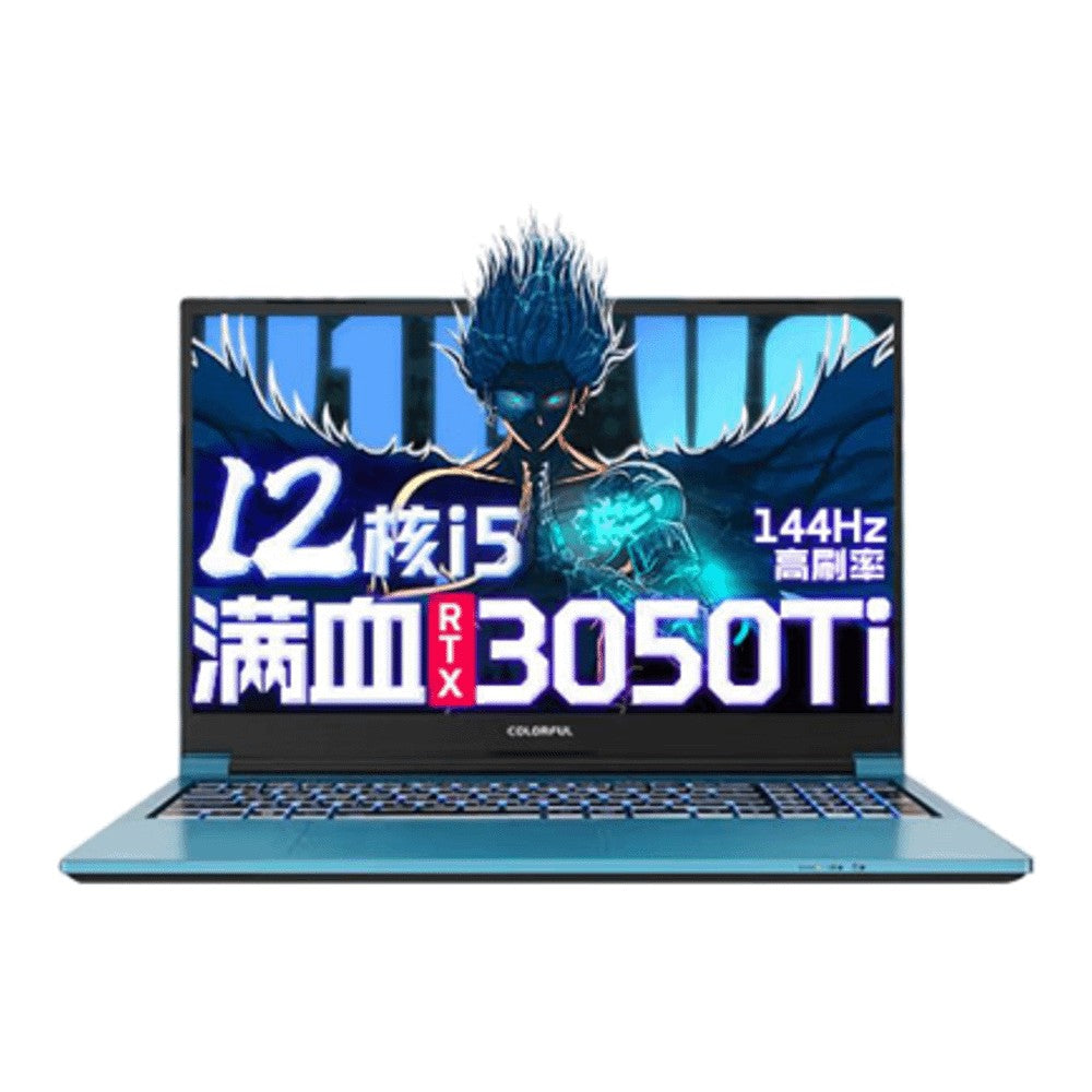 Laptop Colorful X15 15.6" FullHD, 16GB/512GB, i5-12500H, RTX 3050Ti, blue, English keyboard