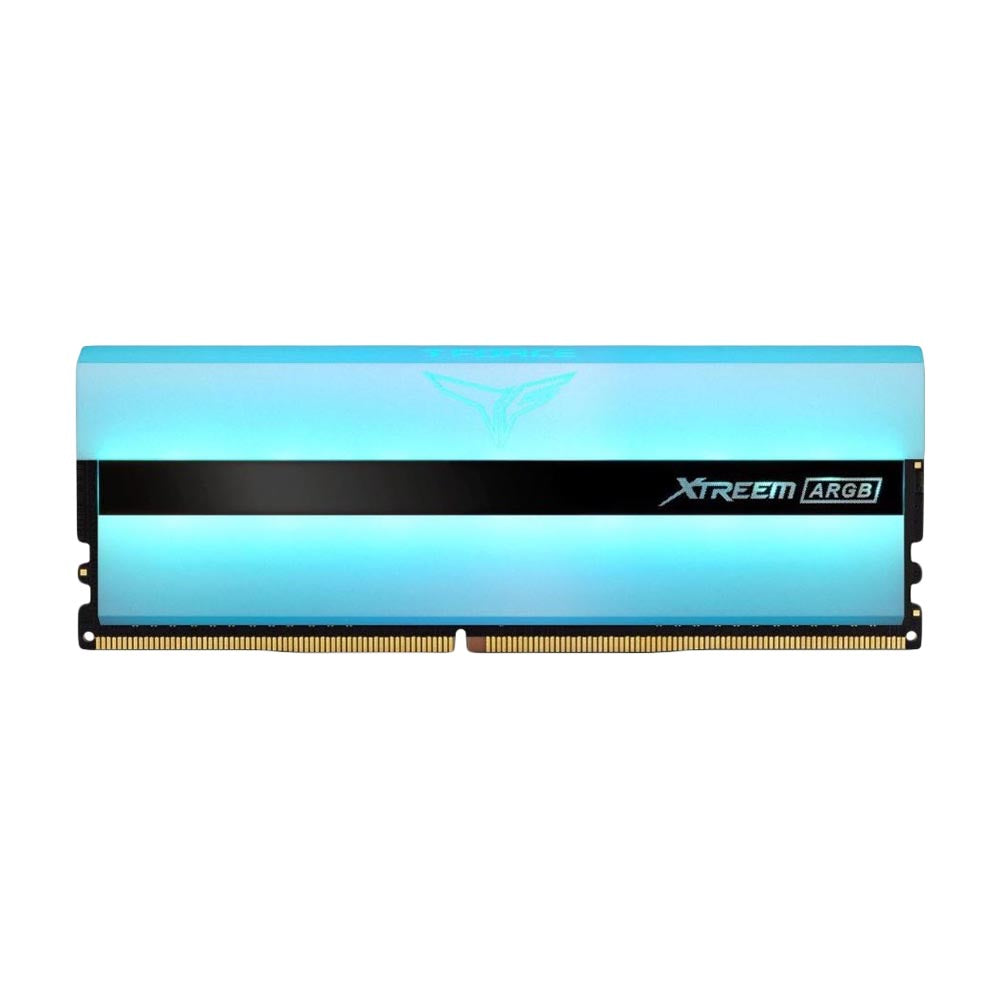 مجموعة ذاكرة RAM Team Group T-Force Xtreem ARGB سعة 32 جيجابايت (2x16)، DIMM DDR4، 3600 ميجاهرتز، TF13D432G3600HC18JDC01