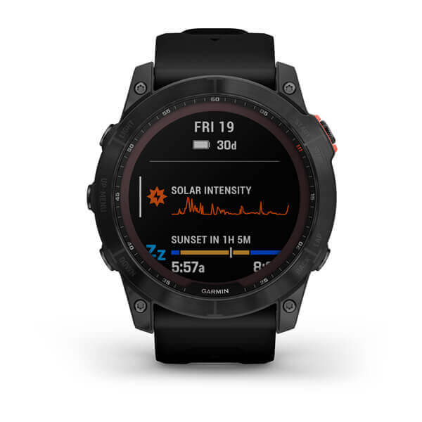 Smartwatch Garmin Fenix 7X Solar, gray with black strap