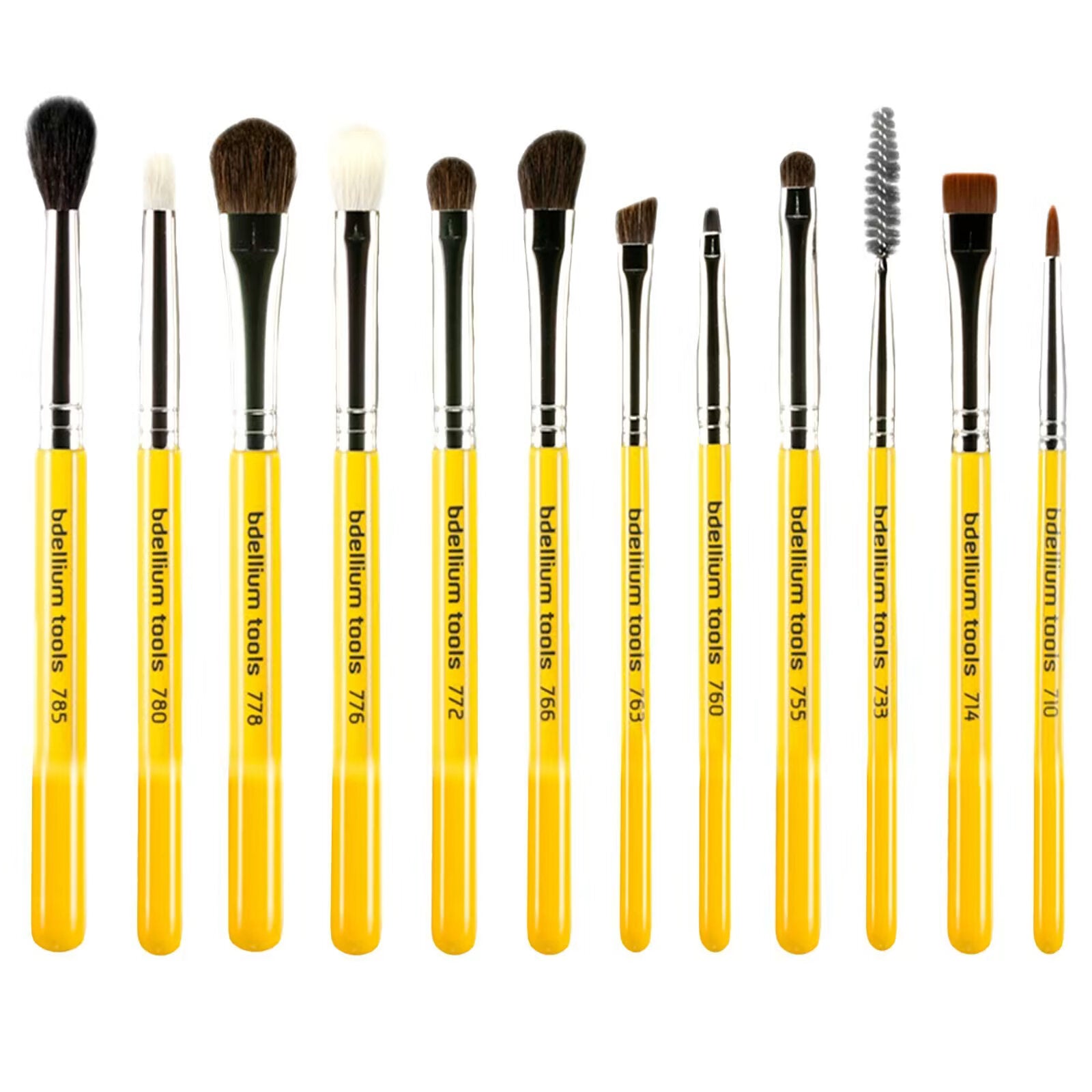 Bdellium Tools, Studio Line, Eye Brush Set and Case, Set Includes 12 Pieces