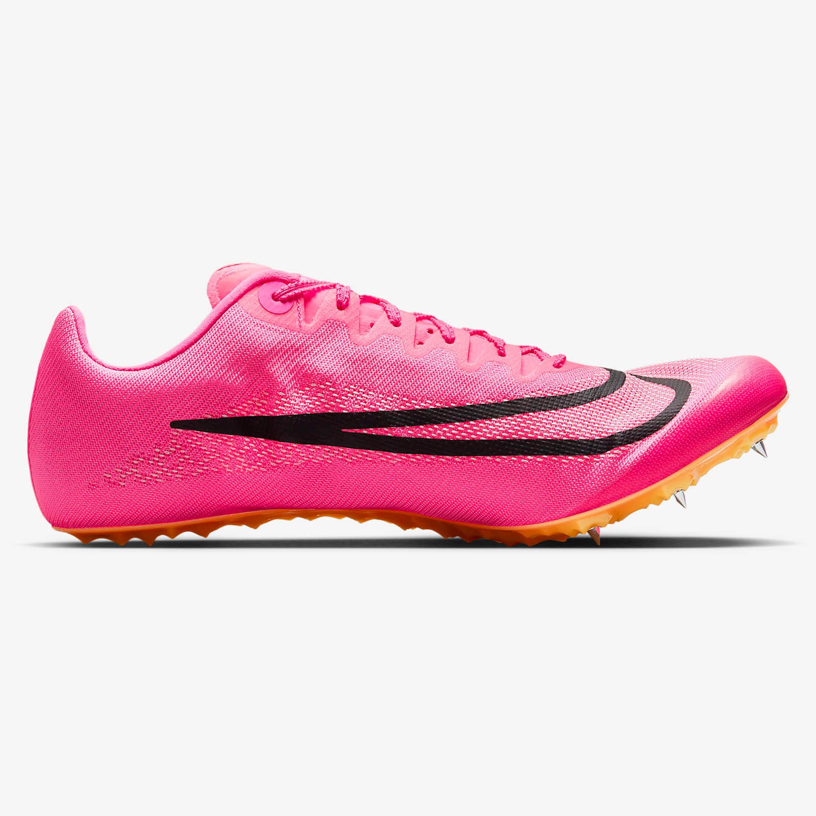 Nike Ja Fly 4 Track And Field Sprinting Spikes Cleats, Pink/Orange/Black