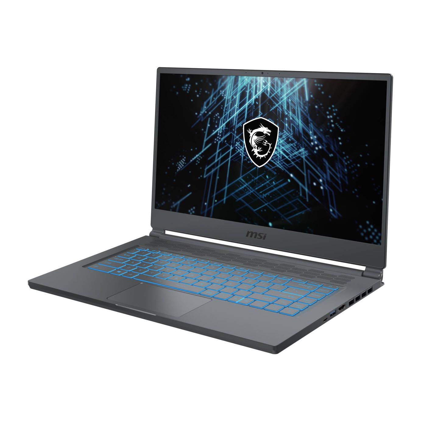 كمبيوتر محمول للألعاب MSI Stealth 15M A11UEK، 15.6 بوصة، 16 جيجابايت/512 جيجابايت، i7-11375H، RTX 3060، لوحة مفاتيح إنجليزية رمادية