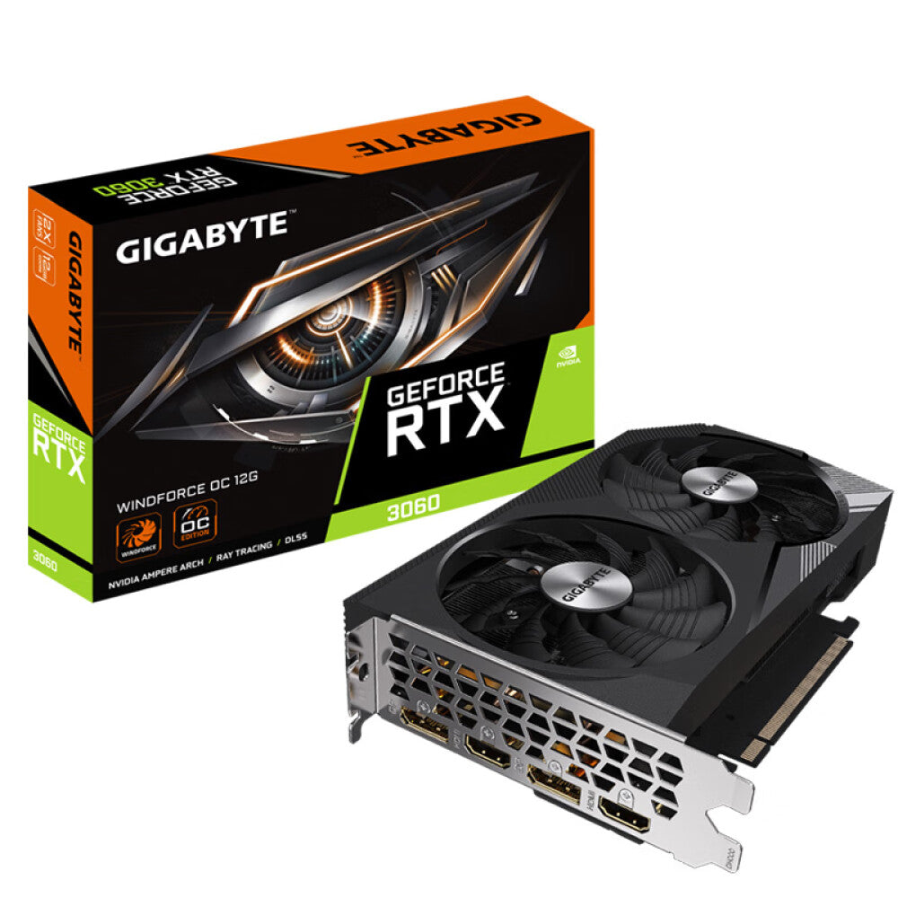 بطاقة فيديو Gigabyte RTX 3060 WF2 OC GDDR6 12GB Wind Magic