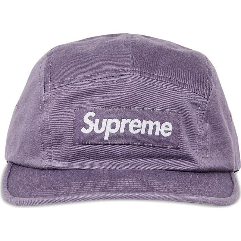 Supreme Washed Chino Twill Camp Cap, Purple