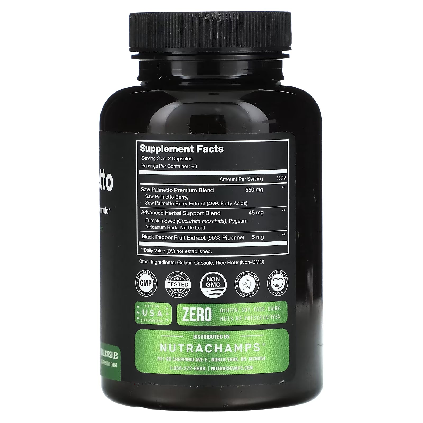 Palmetto NutraChamps Co، 120 كبسولة صغيرة