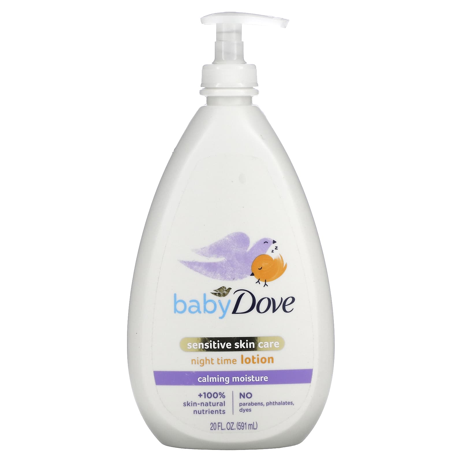 Dove Night Lotion for children, sensitive skin care, 591 ml