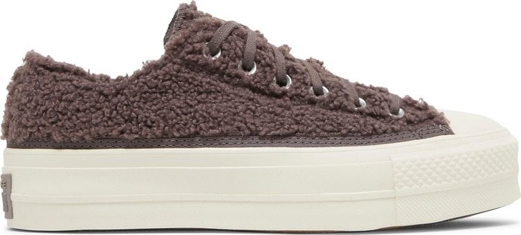 حذاء رياضي Converse Chuck Taylor All Star Platform Low Cozy Sherpa للنساء - Violet Ore، أرجواني