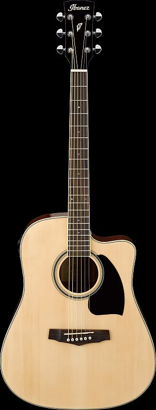 Ibanez PF Series PF15ECE Dreadnought Cutaway A/E Cutaway Guitar Natural PF15ECENT