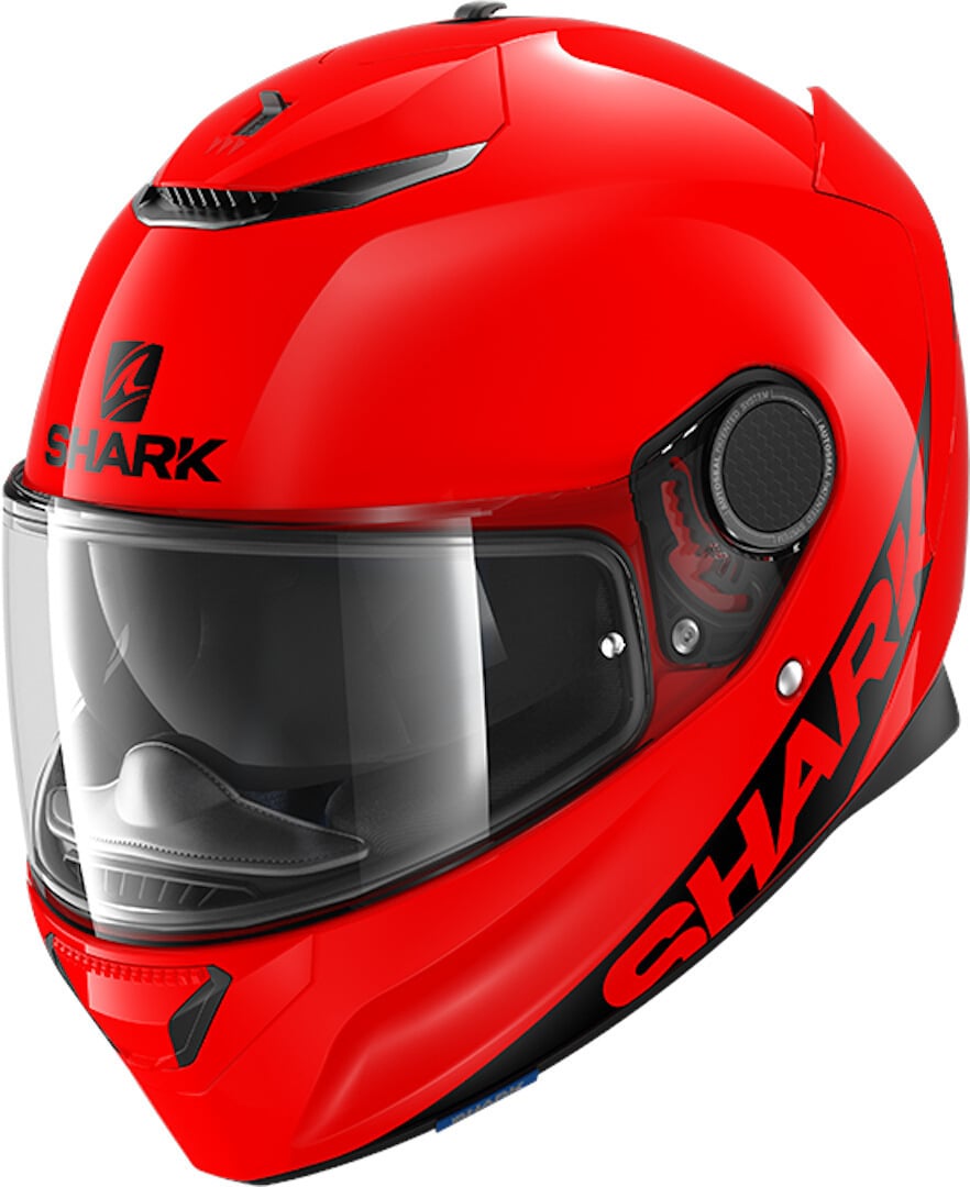 Shark Spartan Blank Helmet with Logo, Red