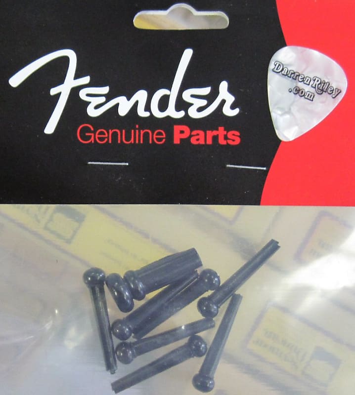 Bridge for acoustic guitar Fender black 0990402006 Acoustic Guitar Bridge Pin Alvarez Washburn Yamaha 099-0402-006