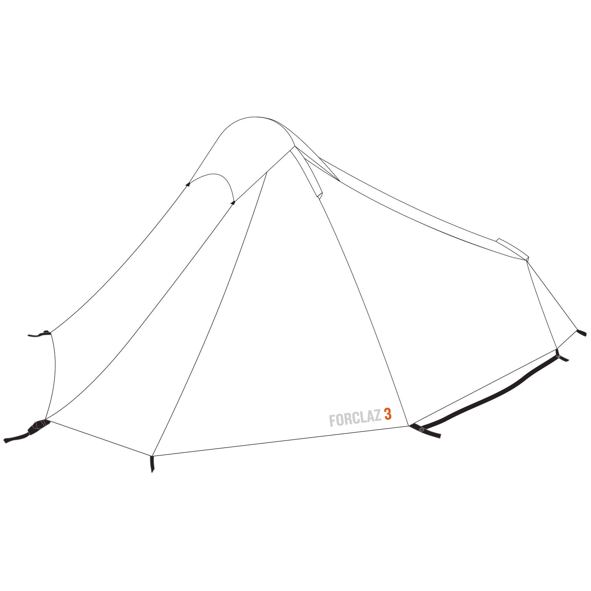 Quechua Forclaz 3 tent awning