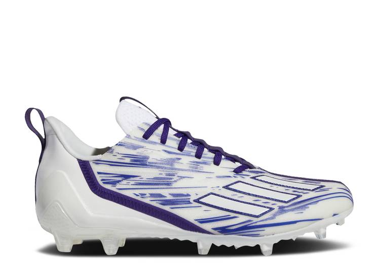 Adidas ADIZERO CLEATS 'WHITE TEAM COLLEGE PURPLE' sneakers, white