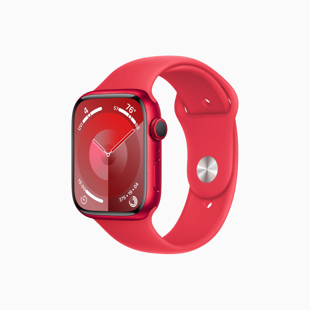 Smartwatch Apple Watch Series 9 (GPS), 45mm, (PRODUCT)RED Aluminum Case/(PRODUCT)RED Sport Band - M/L