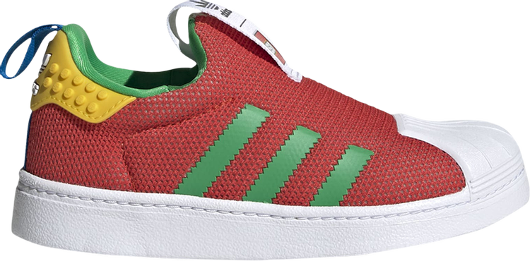 Adidas LEGO x Superstar 360 J 'Pantone' Sneakers, Red