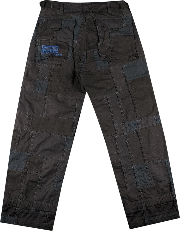 Supreme x Junya Watanabe x Comme des Garçons MAN Patchwork Cargo Pant "أسود"، أسود