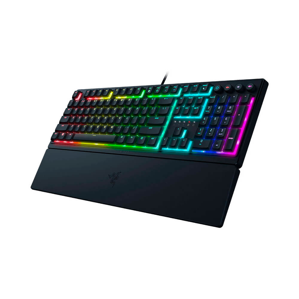 Low-profile mechanical membrane gaming keyboard Razer Ornata V3, wired