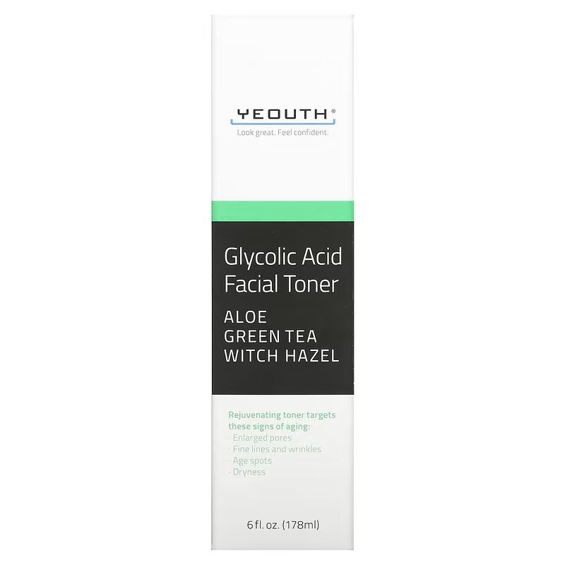 Yeouth Glycolic Acid Facial Toner, 178 ml