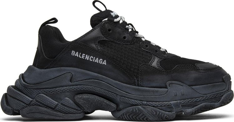 حذاء رياضي Balenciaga Triple S Triple Black 2018، أسود